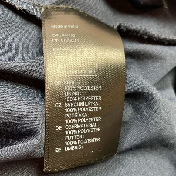 Divided Navy/white polka dot sleeveless mini summer dress. Size 4 - Picture 8 of 8